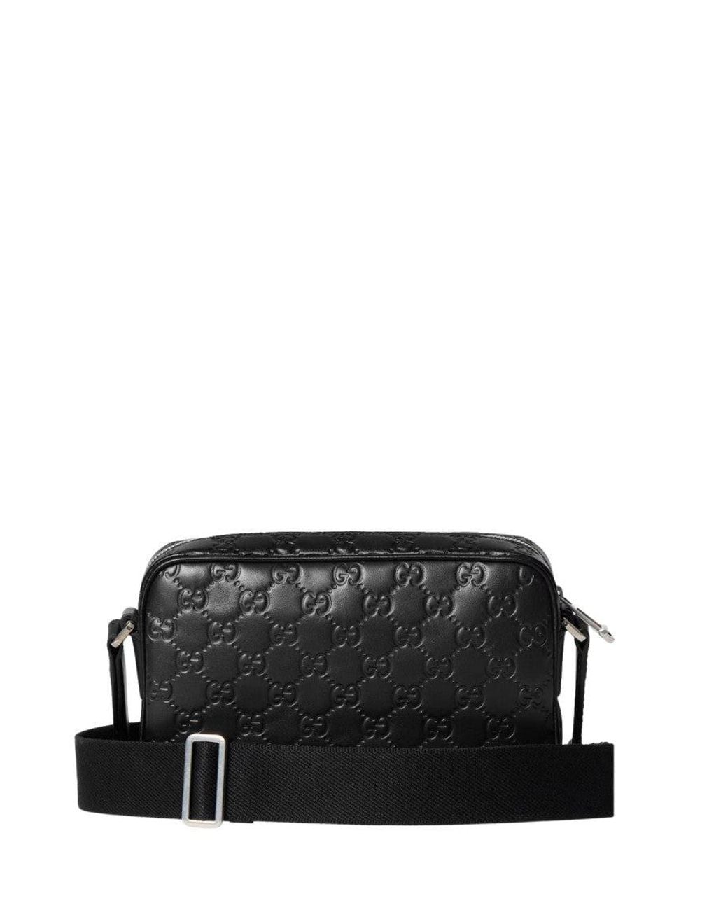 Gucci Black Gg Emblem Small Crossbody Bag for men