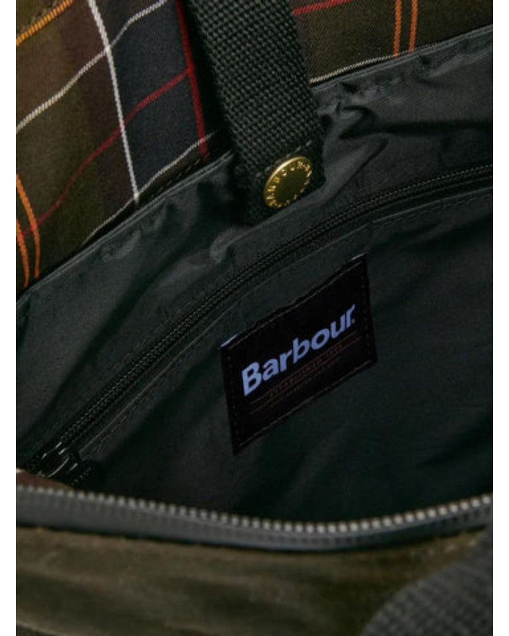 Barbour Black Field Wax Backpack for men