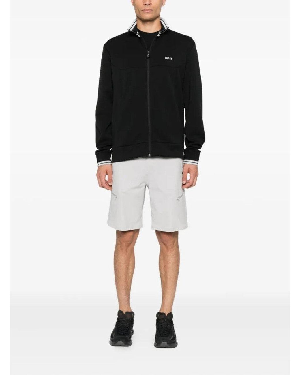 Boss Black High Neck Logo Sweatshirt for men