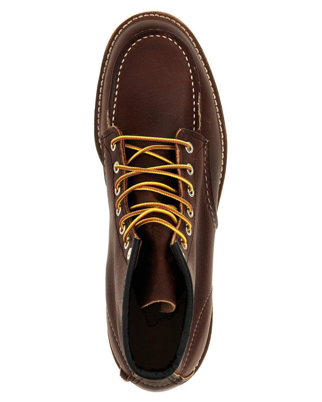 Red Wing Brown 'Classic Moc' Ankle Boots for men
