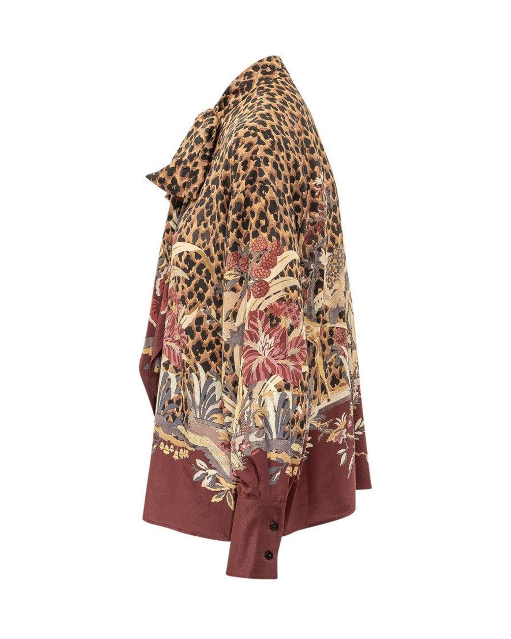 Etro Brown Luxury Blouse Shirt