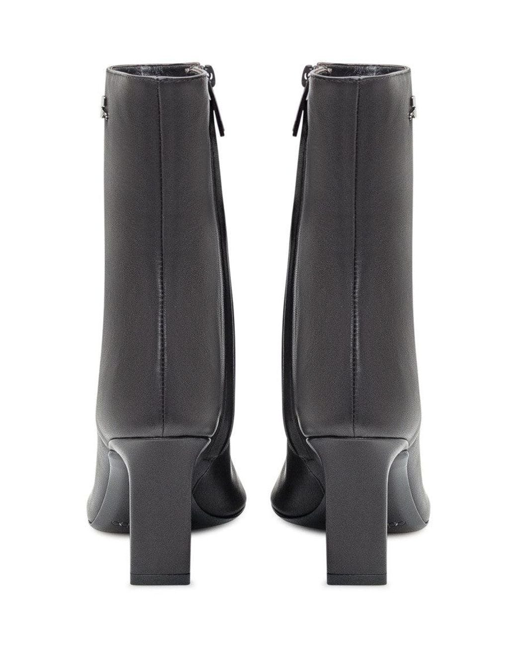 Courreges Black Tropica Square-Toe Boots