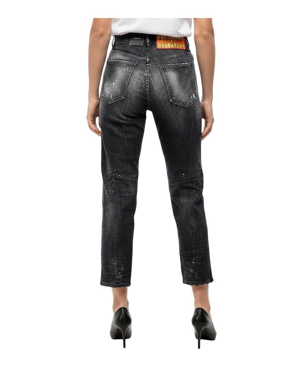 DSquared² Blue Straight Mid Rise Jeans