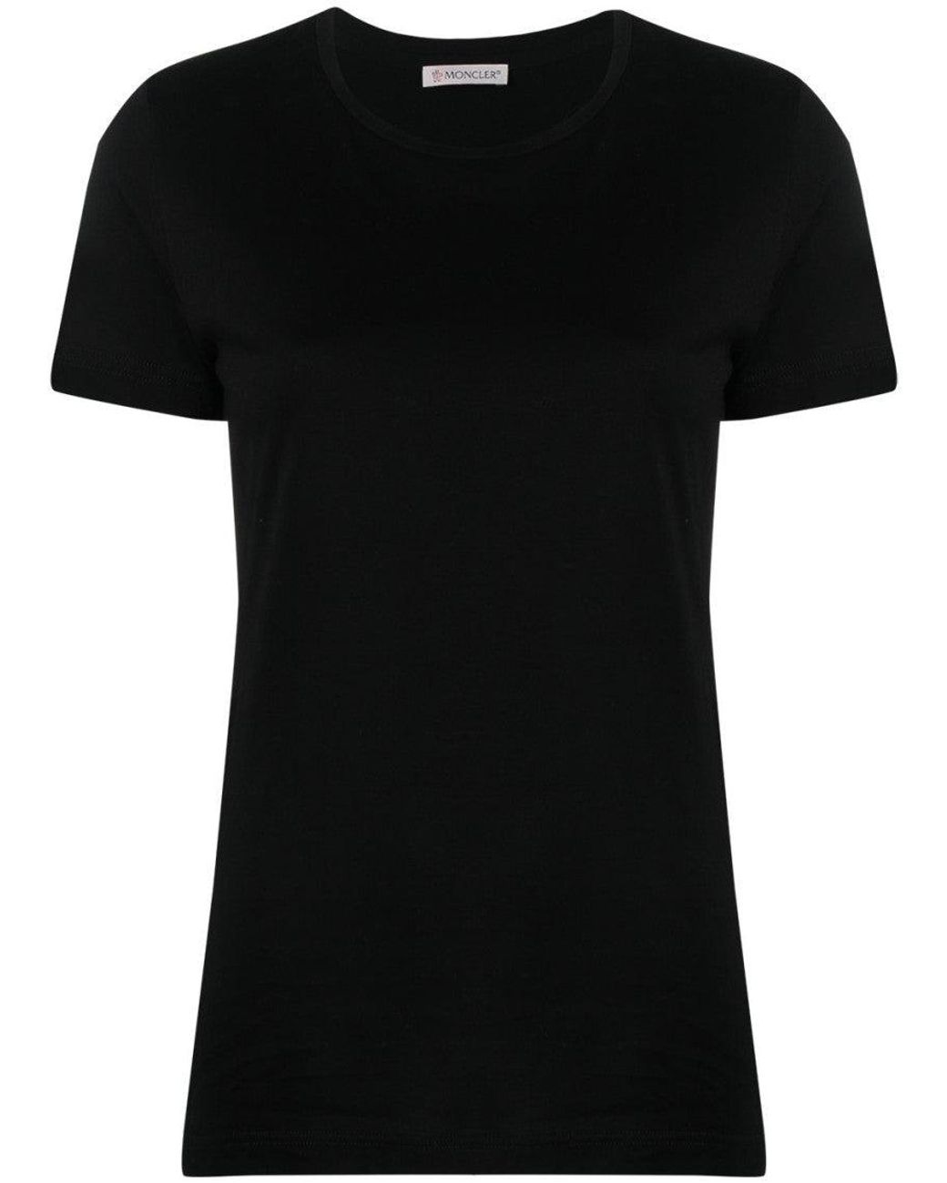 Moncler Black Logo Cotton T-Shirt