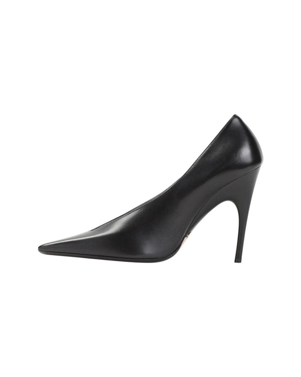 Balenciaga Black Solid Pumps