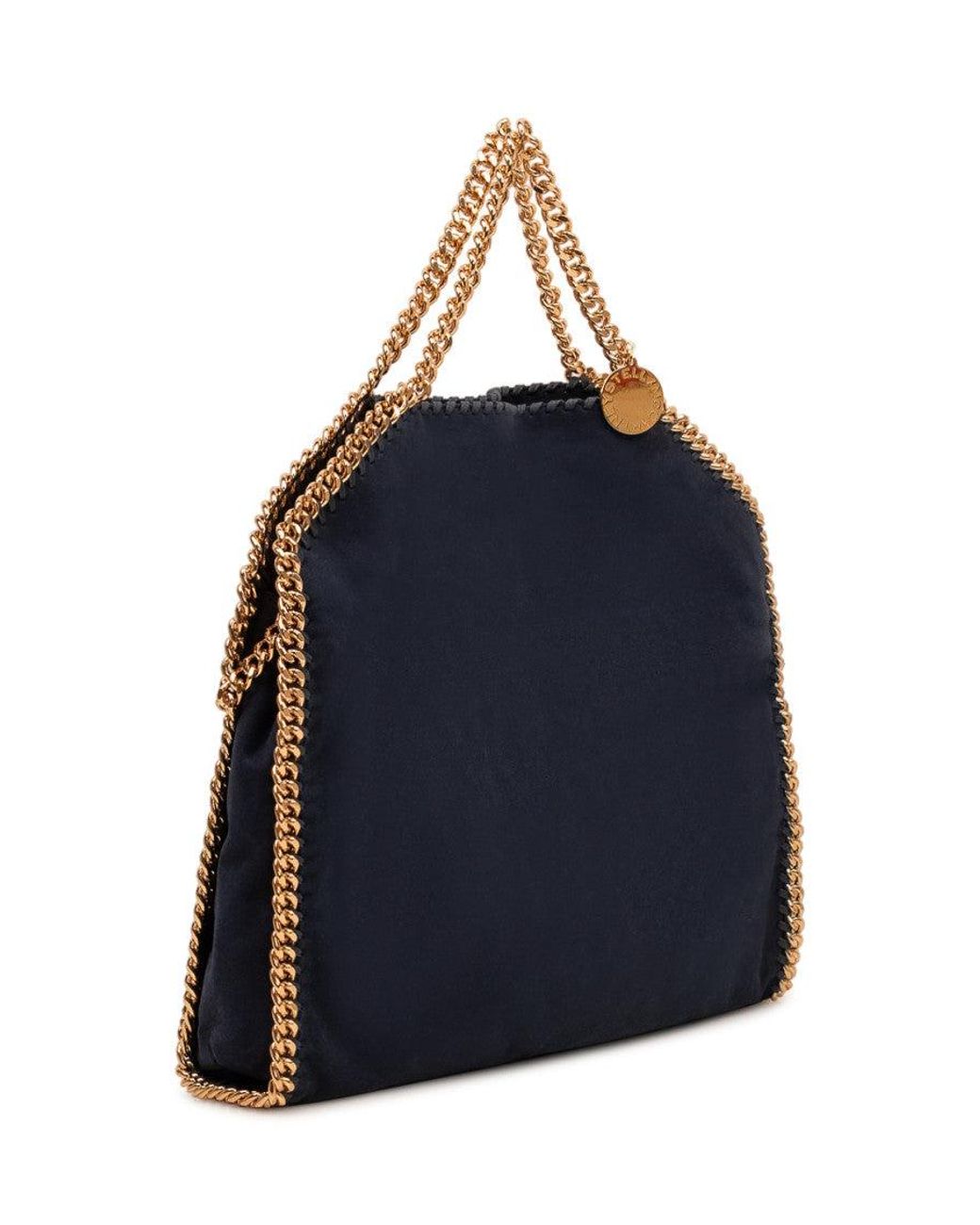 Stella McCartney Blue Falabella Fold-Over Large Tote