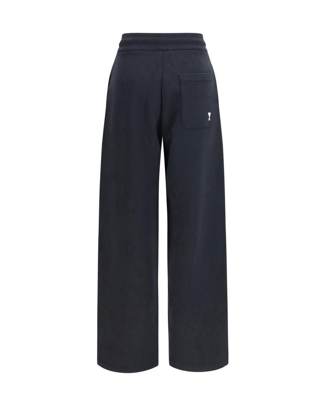 AMI Blue Regular Drawstring Pants