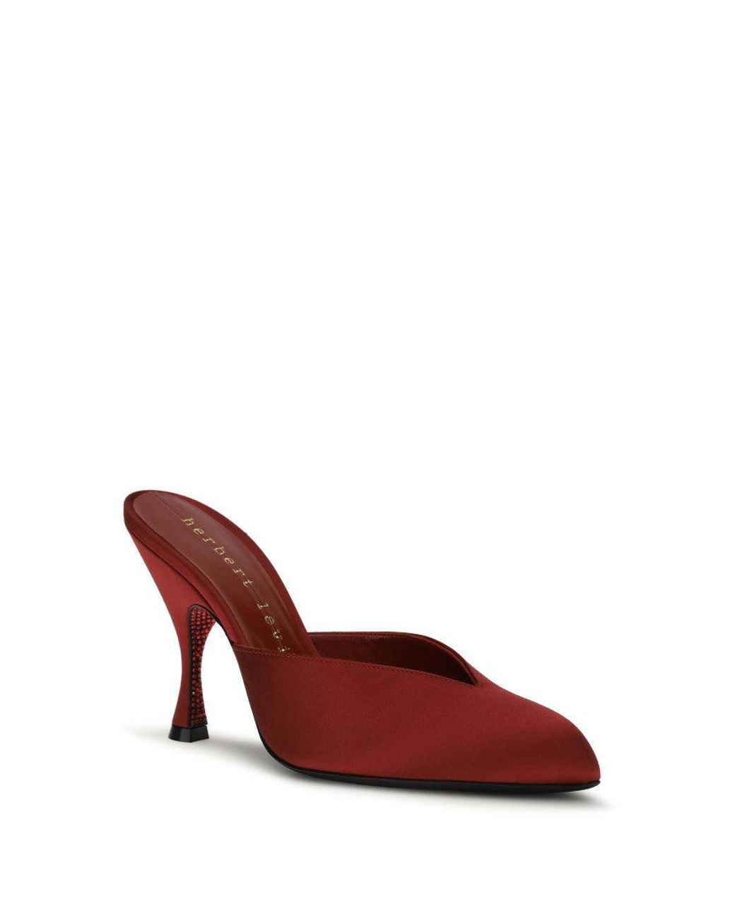 Herbert Levine Red Slip-On Mules