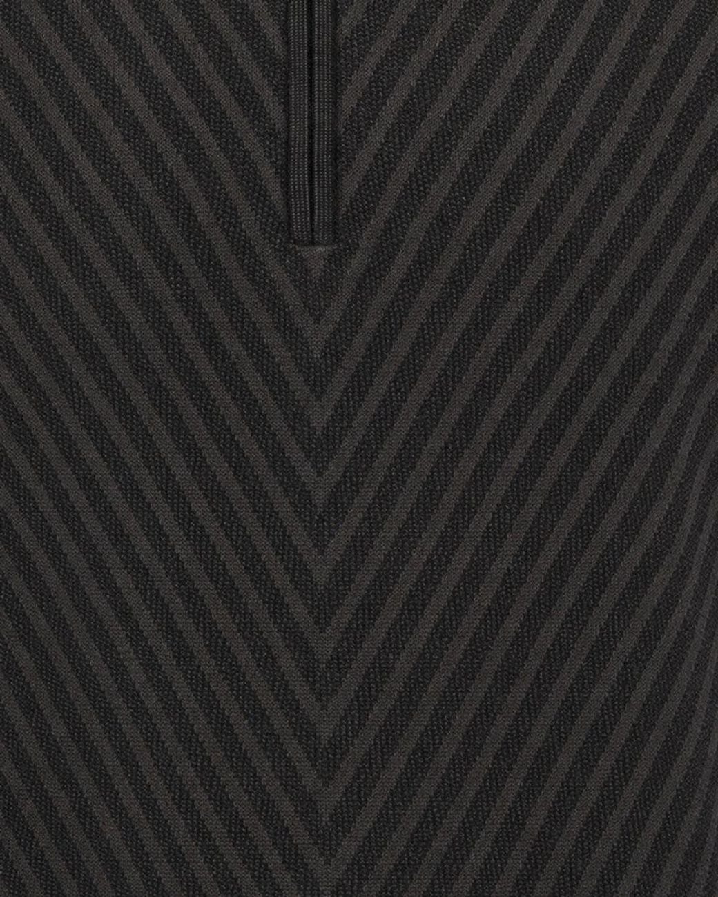 Emporio Armani Black Dark Half-Zip Sweater for men