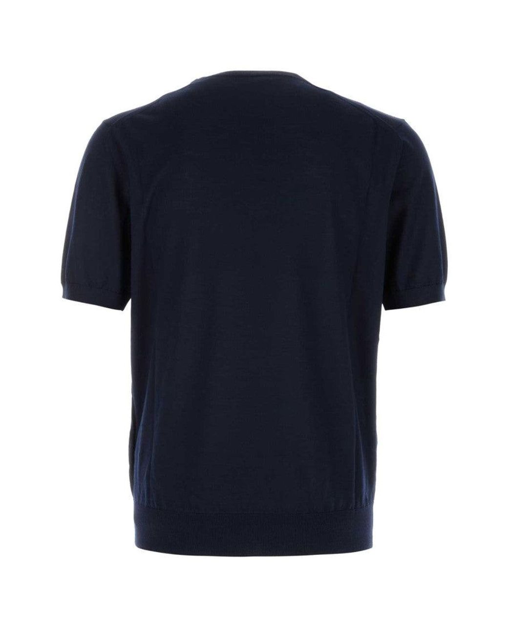 Prada Blue Logo Sweater for men