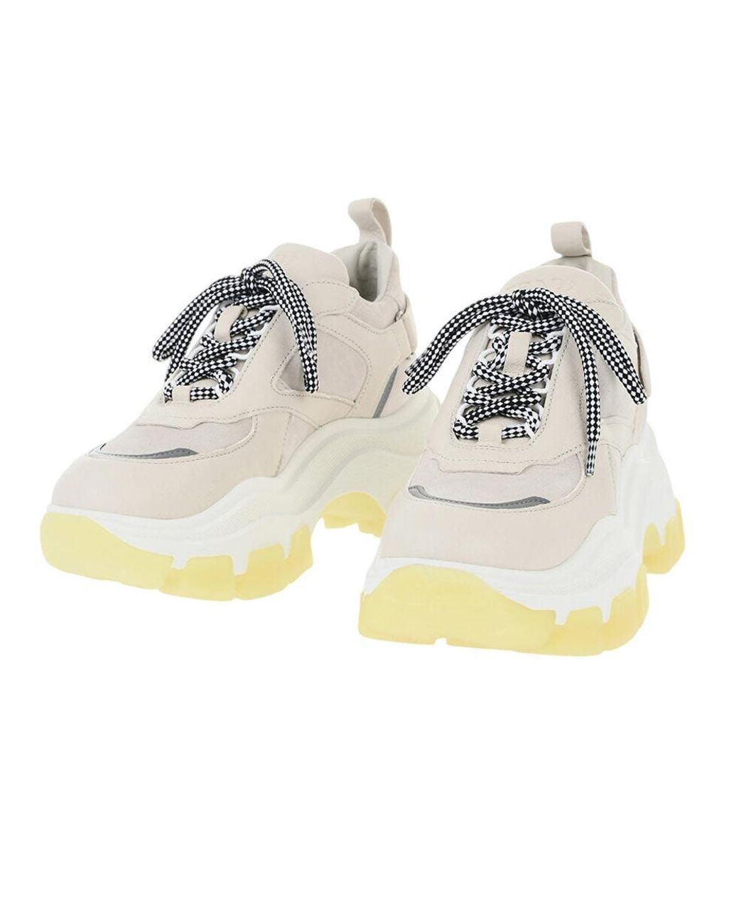 Prada White Lace Up Sneakers