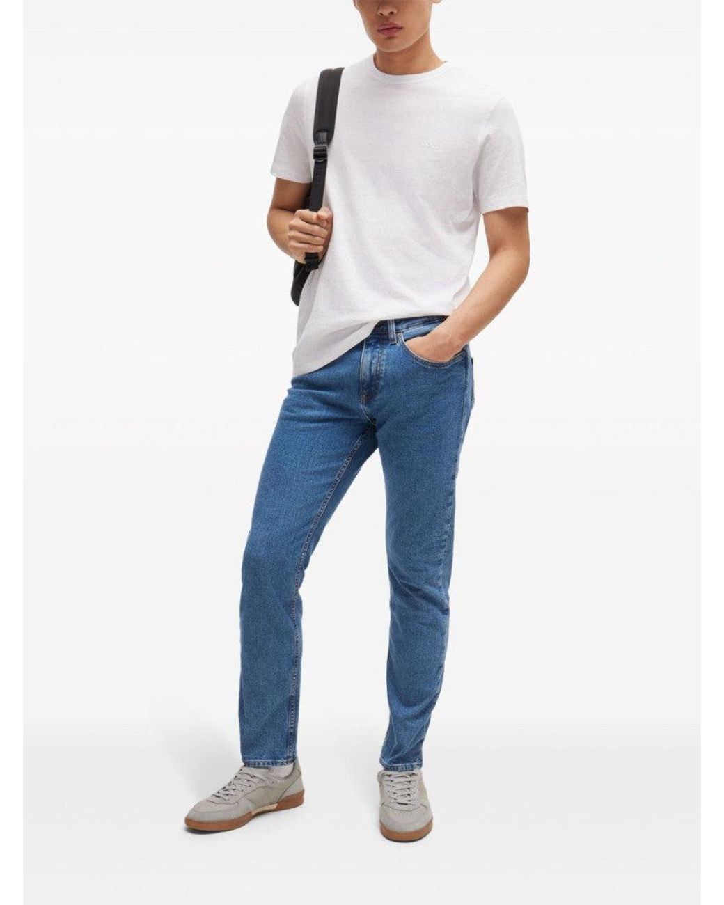Boss White Classic T-Shirt for men