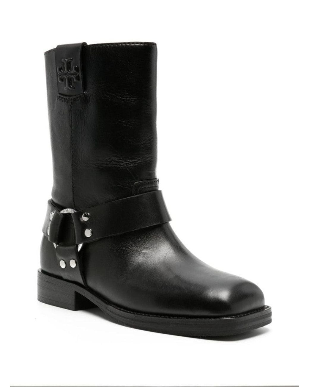 Tory Burch Black Leather Boots
