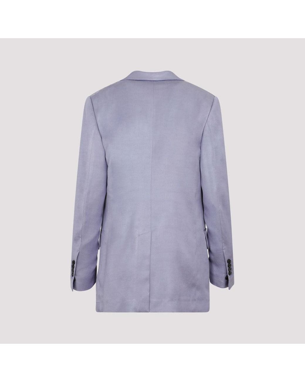 Tom Ford Blue Soft Twill Boyfriend Jacket