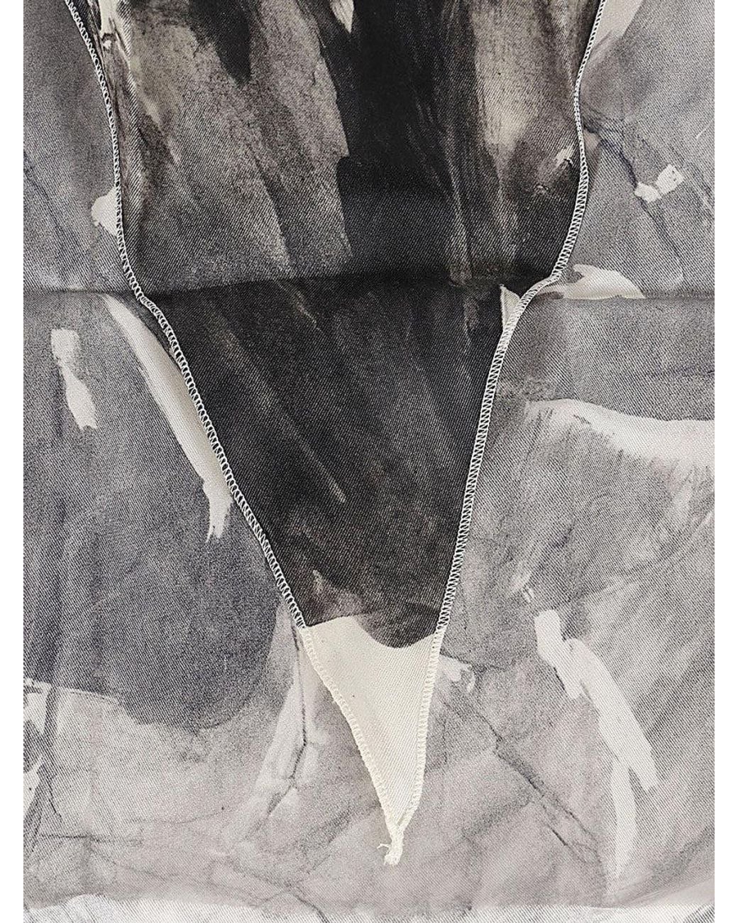 Alysi Gray Printed Scarf