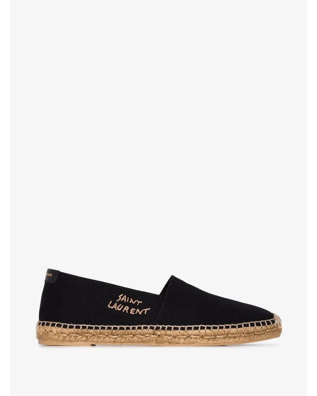 Saint Laurent Blue Signature Canvas Espadrilles for men