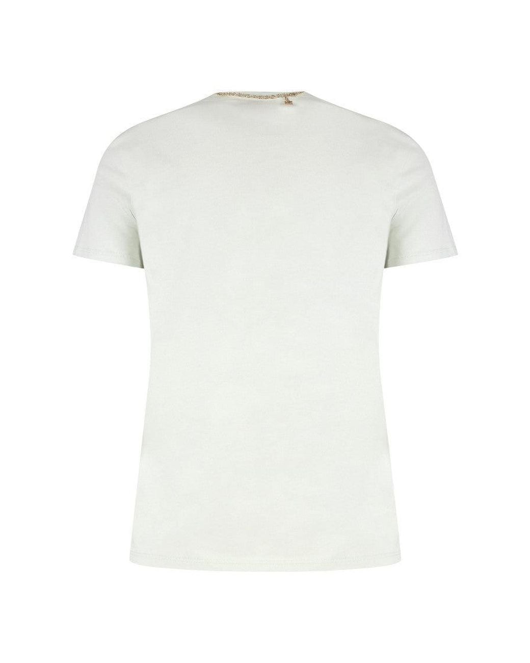 Elisabetta Franchi White Light Round Neck T-Shirt