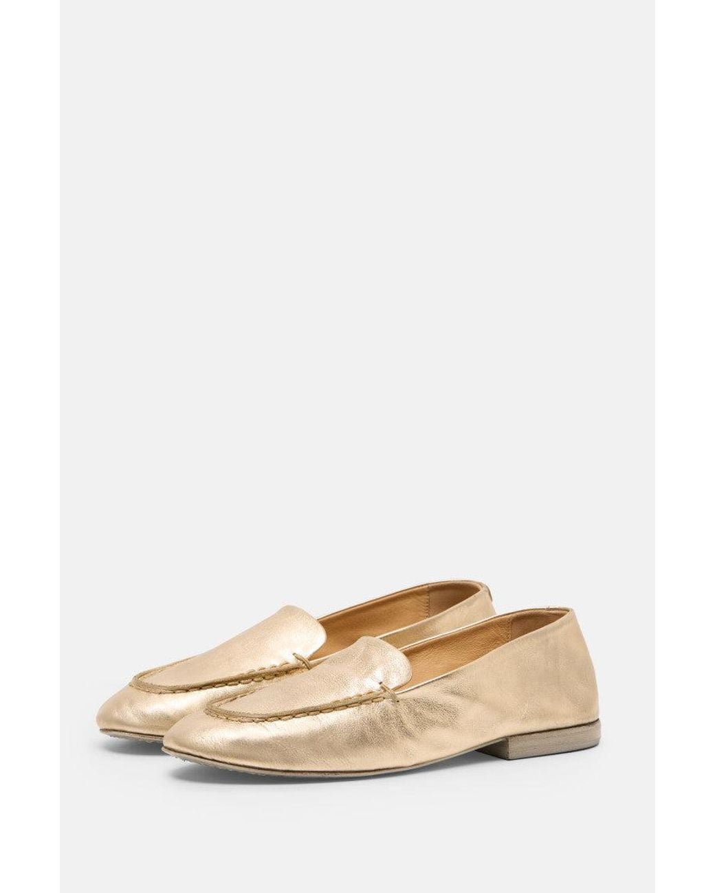 Marsèll Natural Golden Leather Loafers