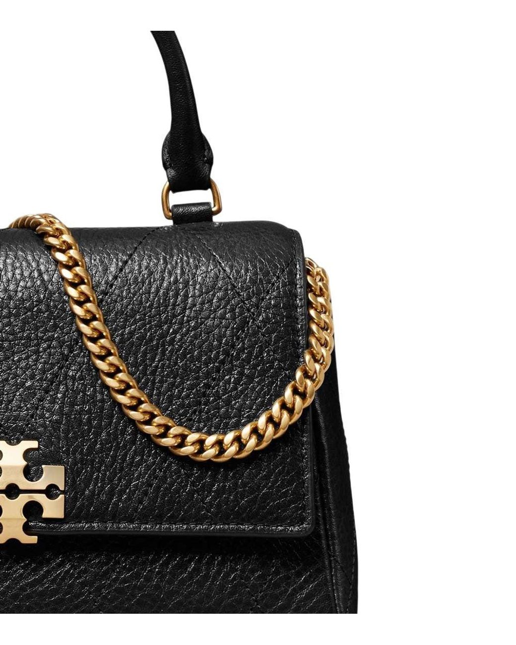 Tory Burch Black Charlie Convertible Mini Satchel