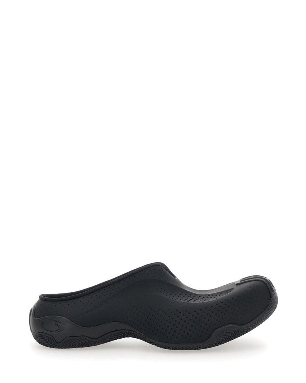 Balenciaga Black Basketball Slip-On Sandals for men
