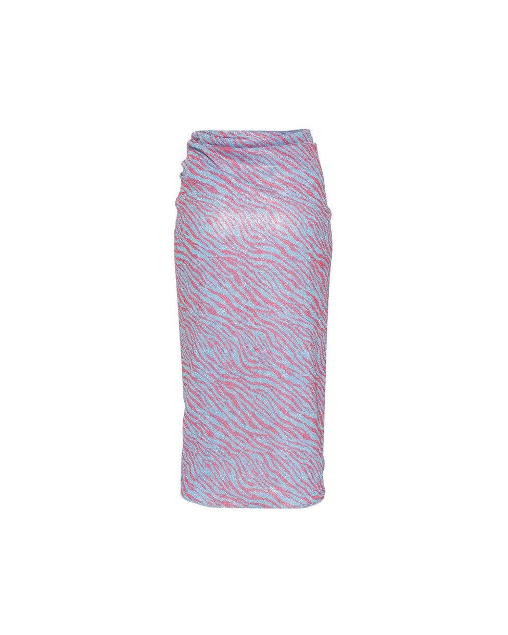 Oseree Purple Animal Print Swimwear
