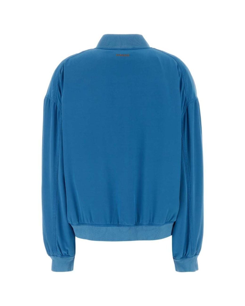 Versace Blue Mock Collar Jacket