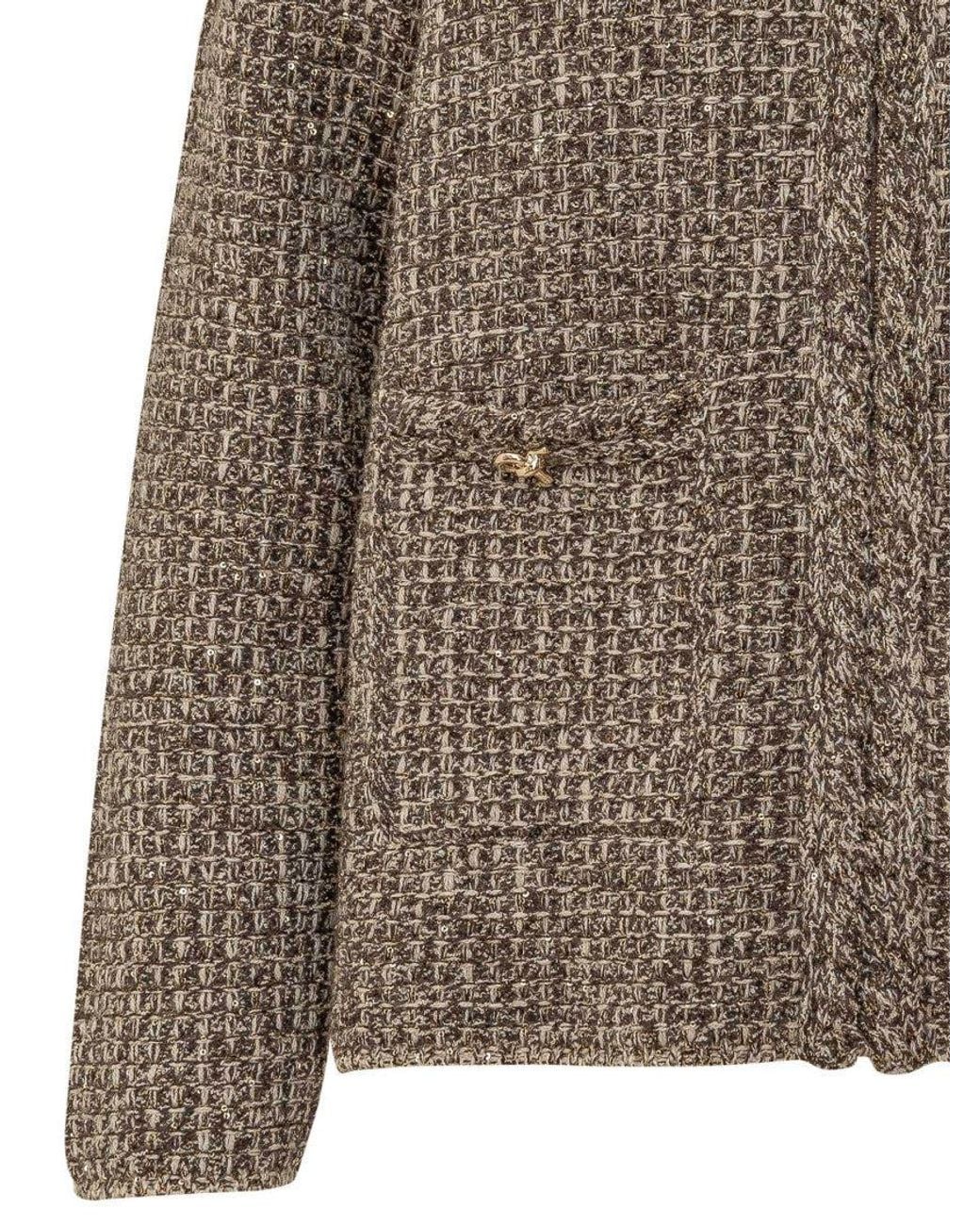 Fabiana Filippi Brown Textured Jacket