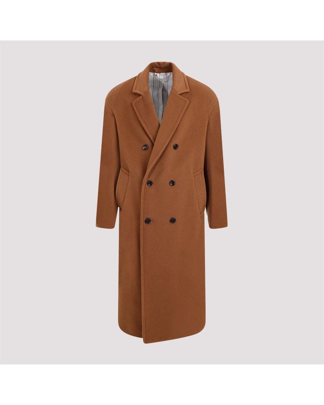 Gucci Brown Wool Coat for men