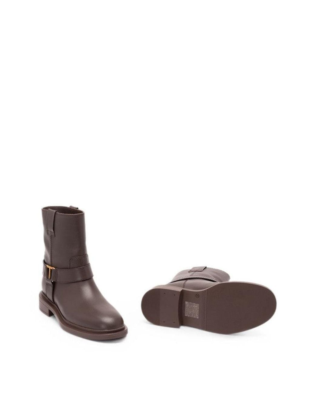 Twinset Brown Leather Boots