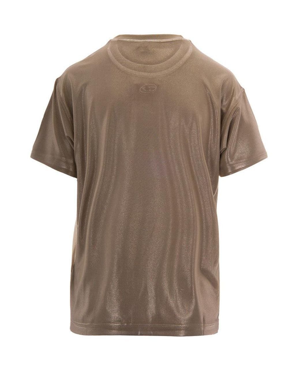 DIESEL Brown Logo Crew Neck T-Shirt