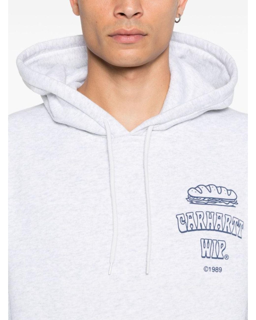 Carhartt White Light Logo Hoodie for men