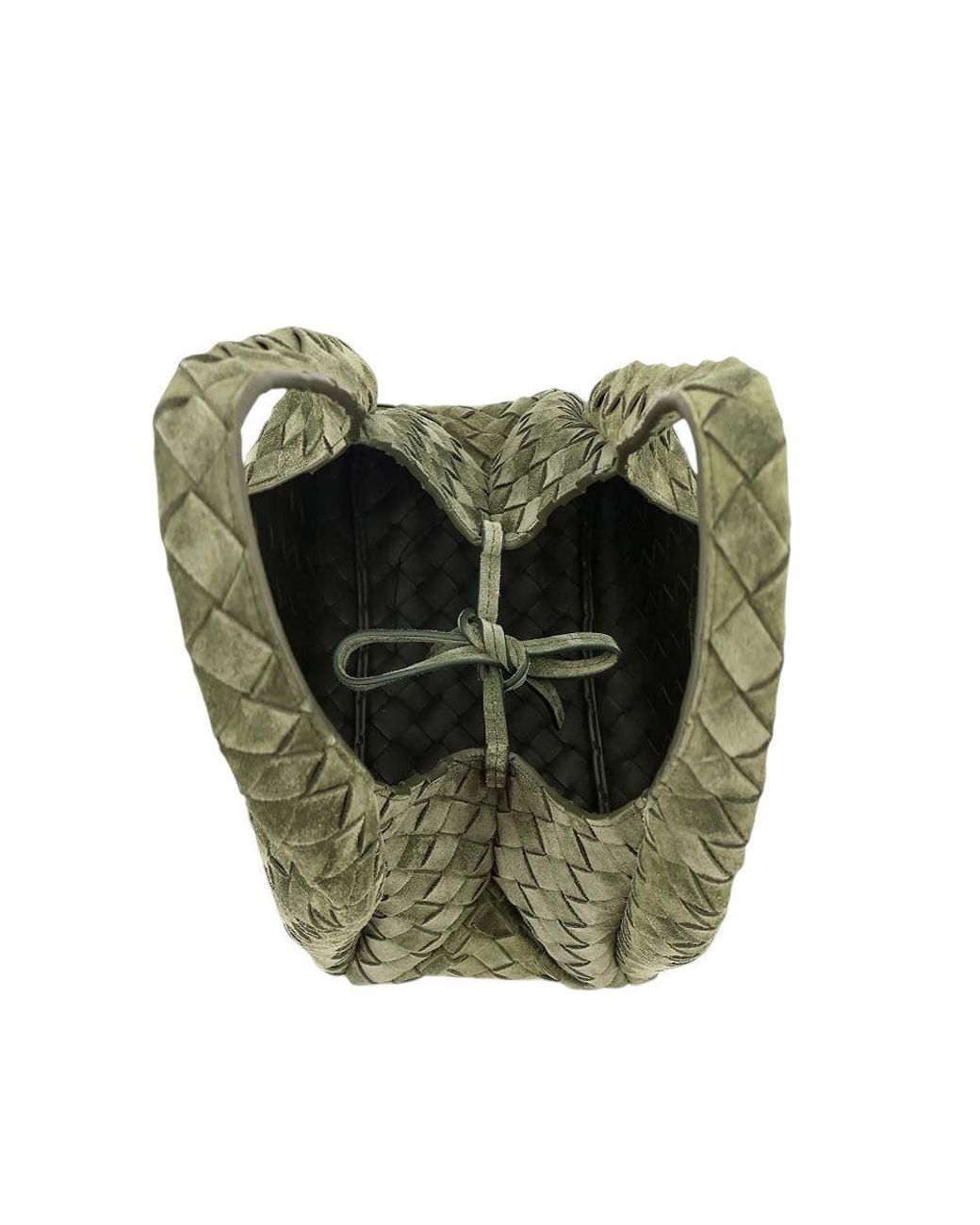 Bottega Veneta Green Campana Small Shoulder Bag
