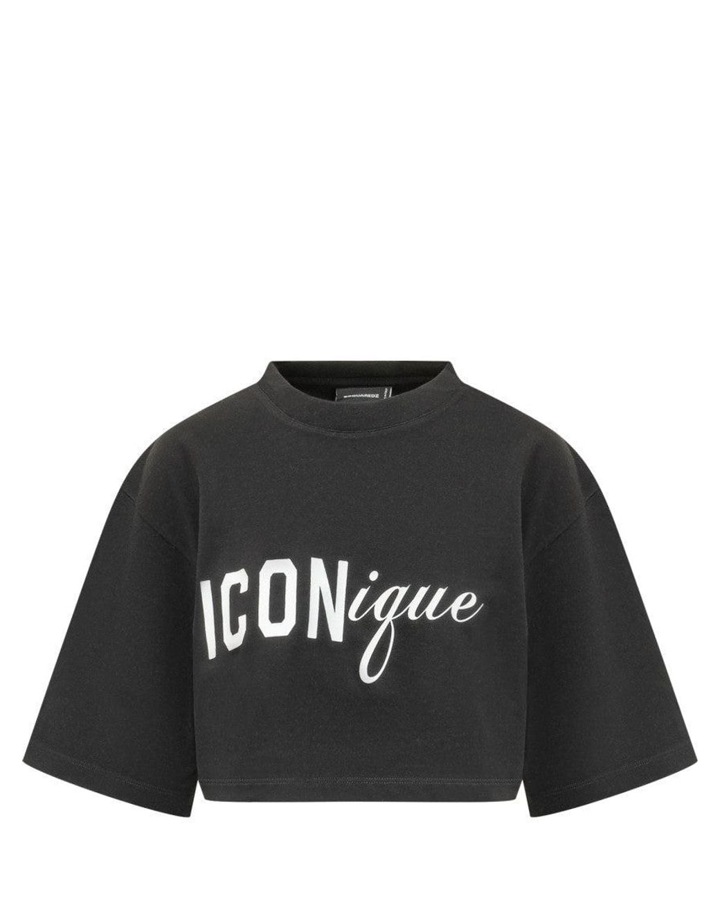 DSquared² Black Graphic Crew Neck T-Shirt