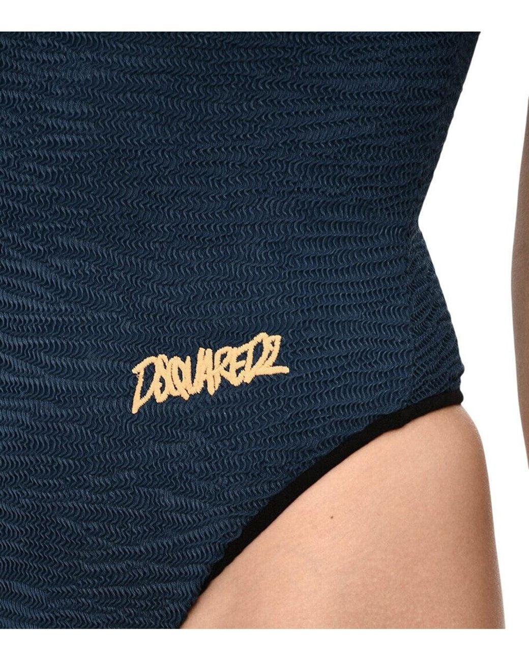 DSquared² Blue Logo Swimwear
