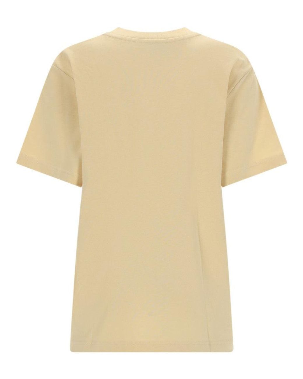 A.P.C. Natural Logo Crew Neck T-Shirt