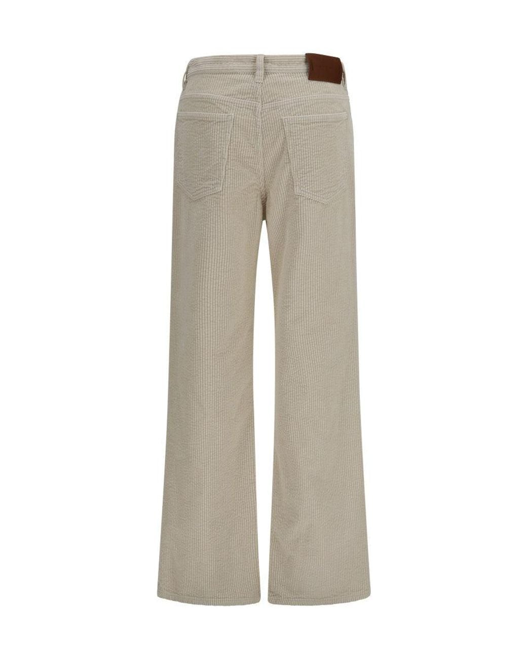 Marni Gray Flared Flat Front Pants