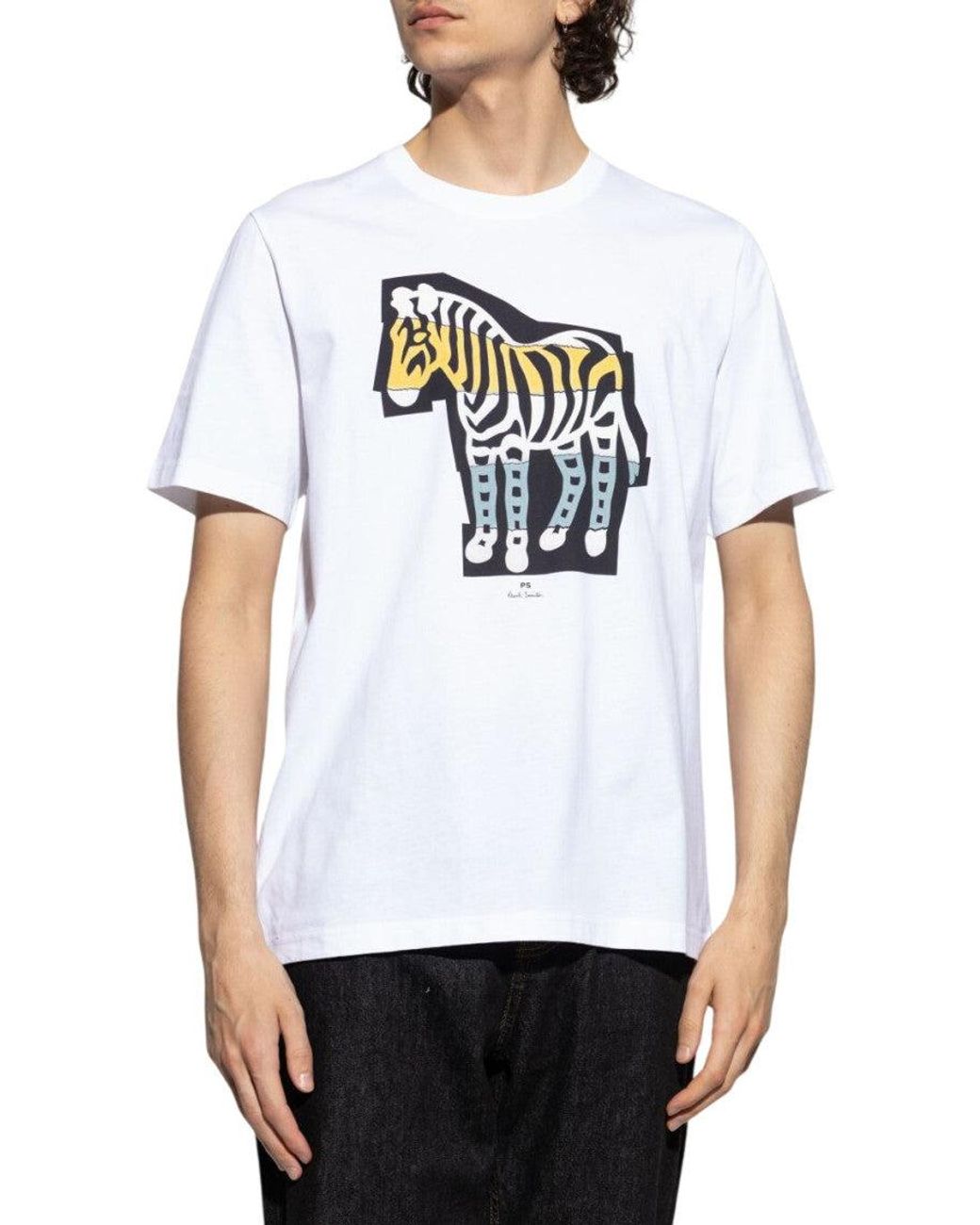 Paul Smith White Crew Neck T-Shirt for men