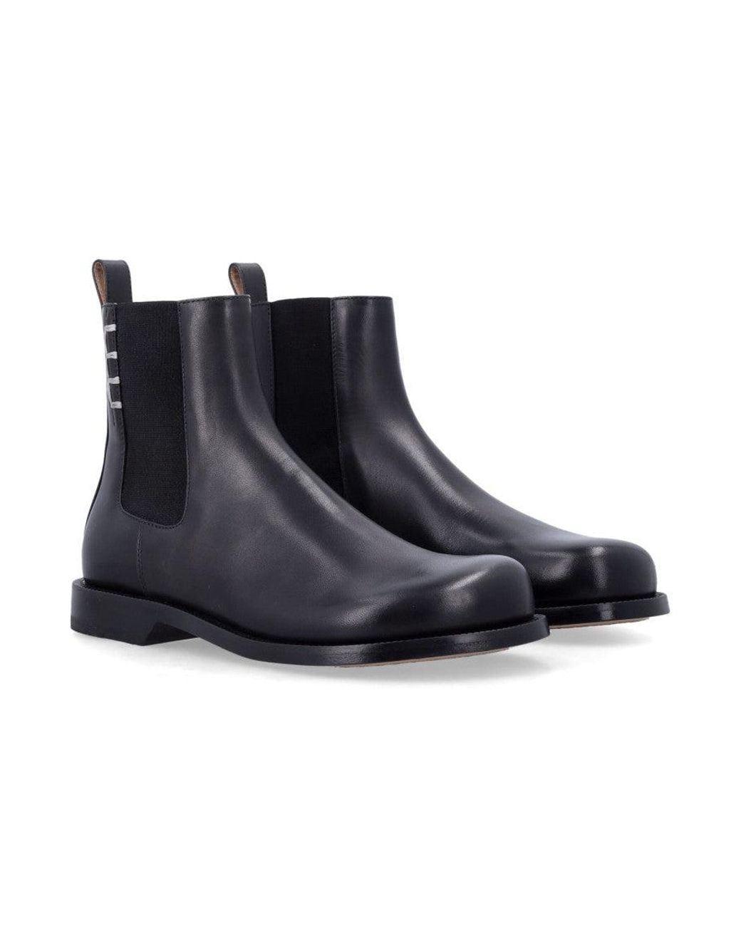J.W. Anderson Blue Slip-On Chain Boots