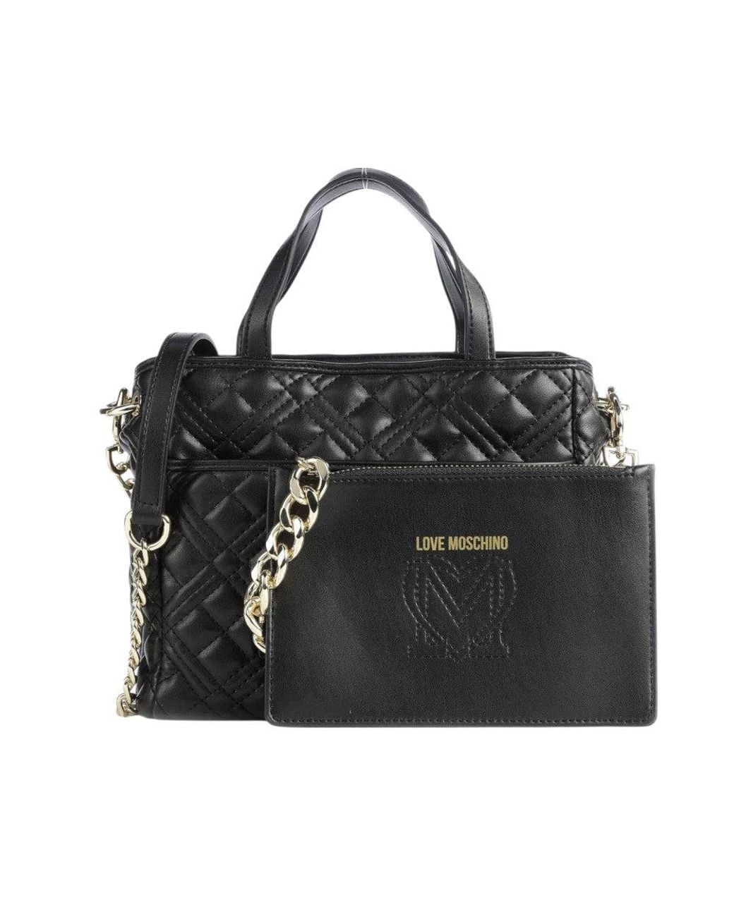 Love Moschino Black Logo Mini Satchel