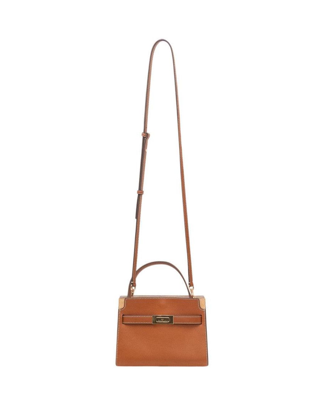 Tory Burch Brown Petite Lee Radziwill Mini Satchel