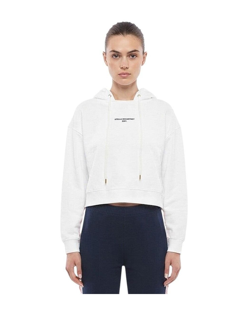 Stella McCartney White Logo Hood Hoodie