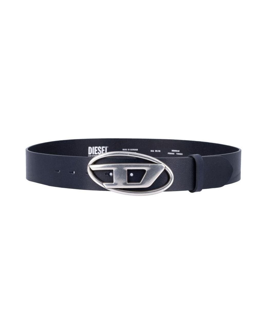 DIESEL Blue B-1Dr D Buckle Belt for men