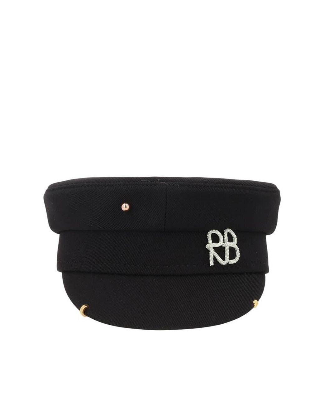 Ruslan Baginskiy Black Textured Bakerboy Hat