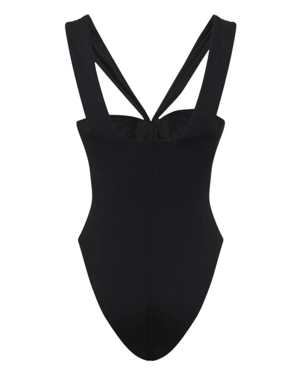 LaRevêche Black Solid Swimwear
