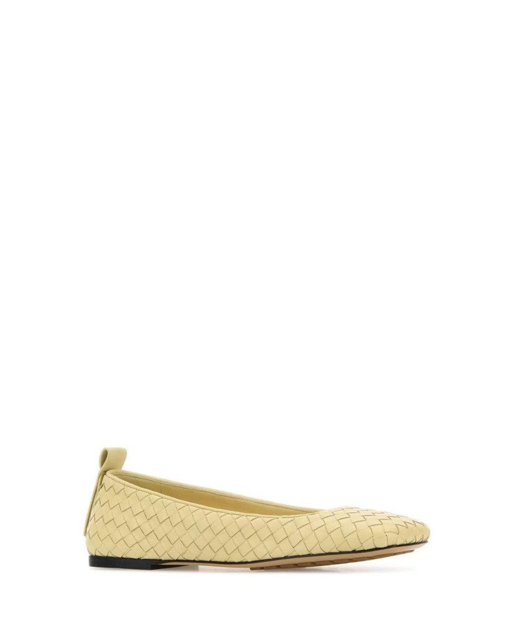 Bottega Veneta Natural Leather Ballet Flats
