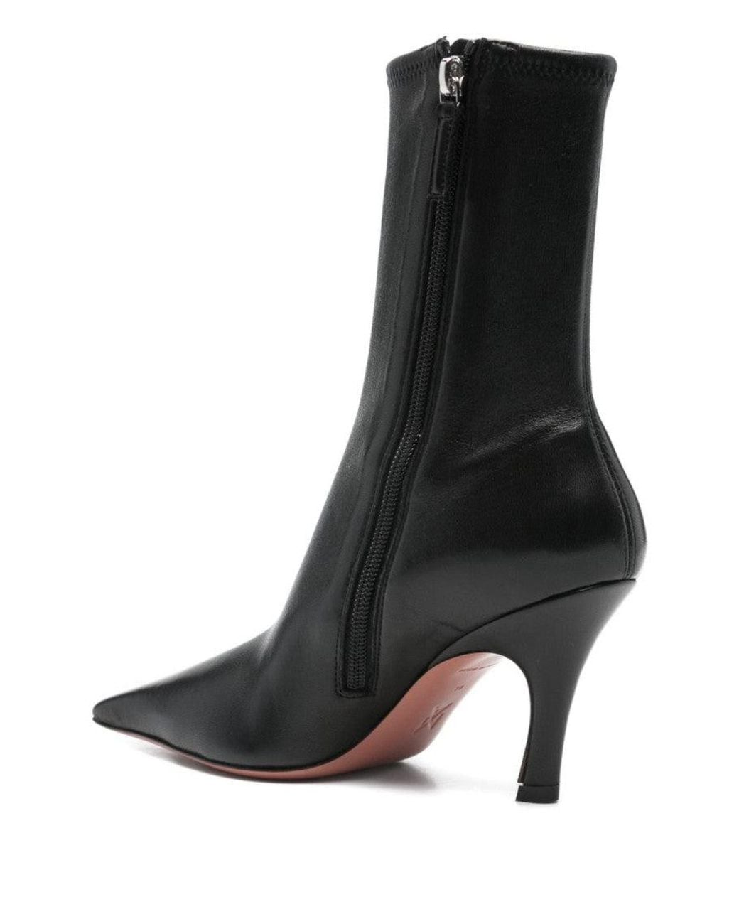 AMINA MUADDI Black Leather Boots