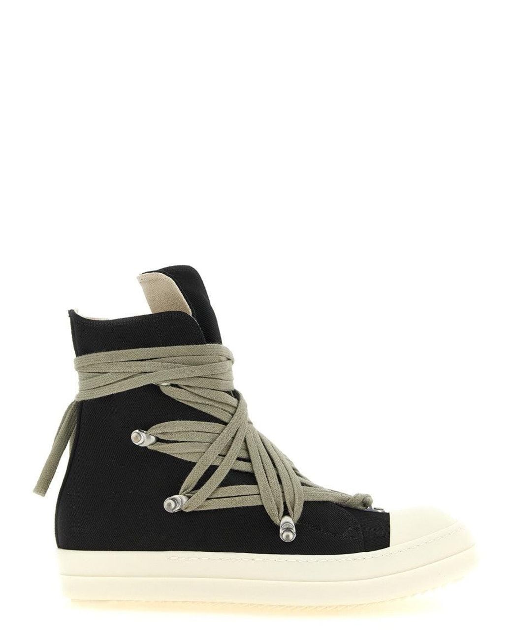 Rick Owens Black Megalace Sneakers for men