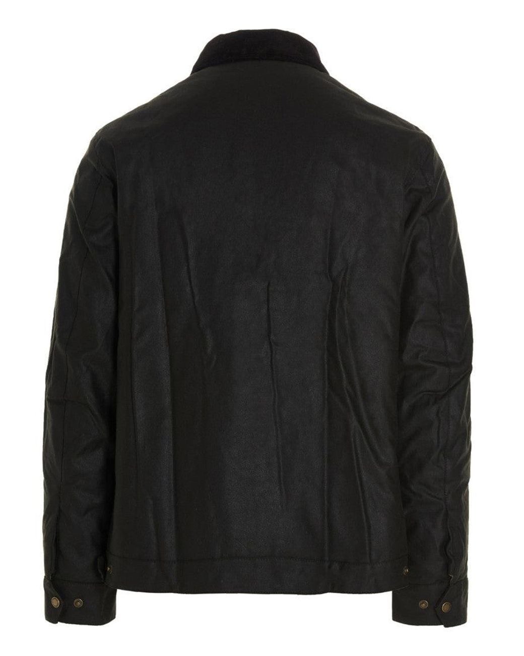 Barbour Black Dark Logo Patch Jacket for men