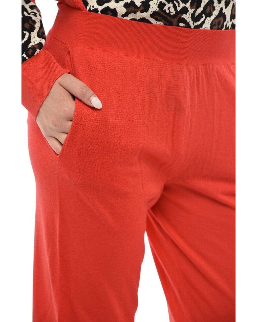 Stella McCartney Red Slim Joggers Pants