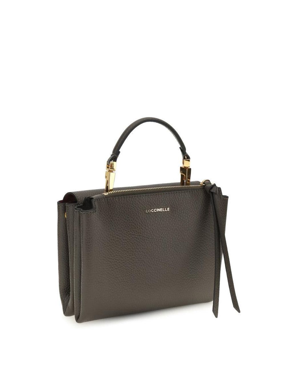Coccinelle Black Taupe Arlettis Mini Satchel